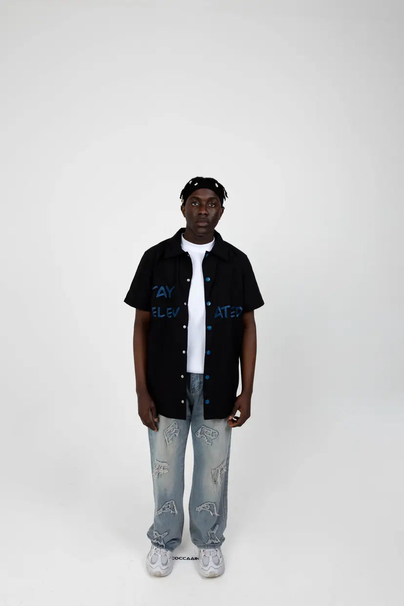 Embroidered Short Sleeve Shirt