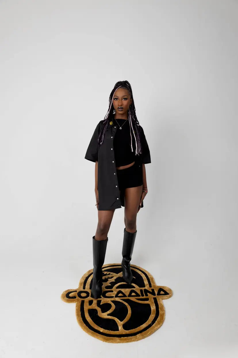 Embroidered Short Sleeve Polyester Shirt